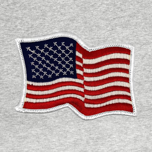 Embroidery American Flag Sticker by anacarminda